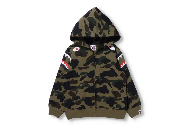 1ST CAMO SHARK SHOULDER ZIP HOODIE