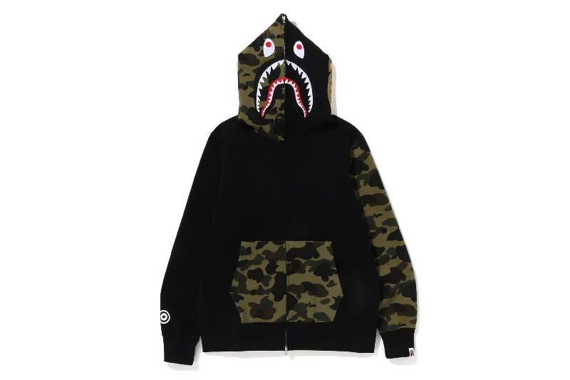 1ST CAMO SHARK FULL ZIP HOODIE