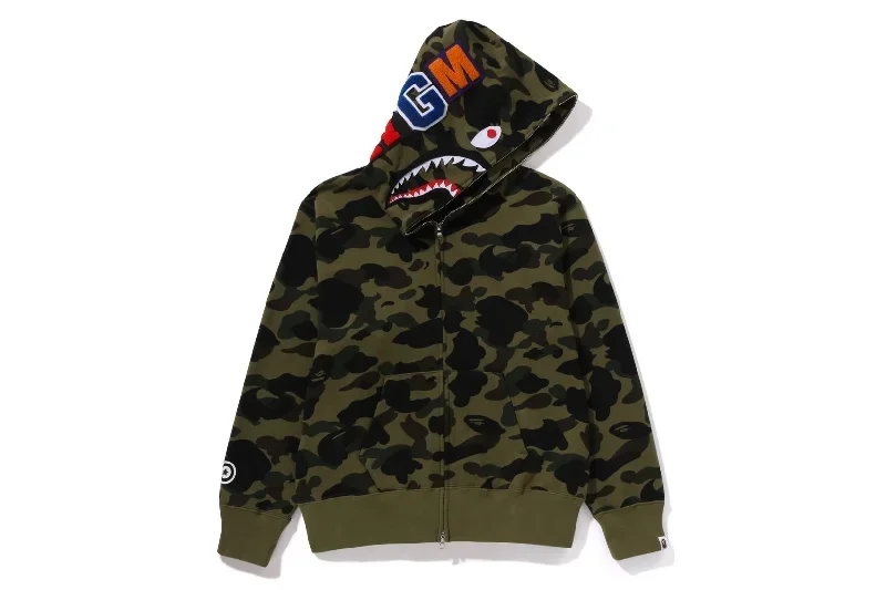 1ST CAMO SHARK FULL ZIP HOODIE