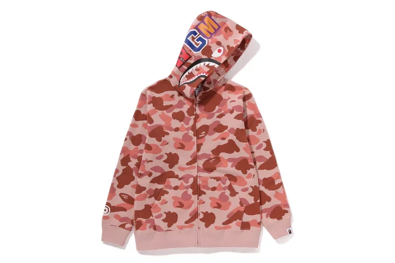 1ST CAMO SHARK ZIP HOODIE