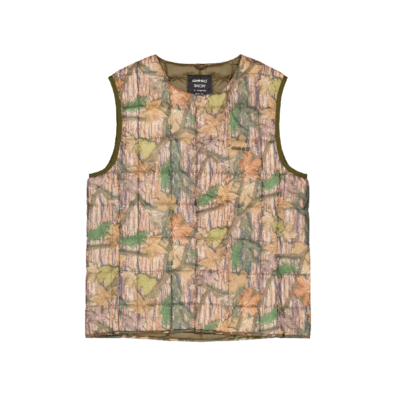 Inner Down Vest Leaf Camo