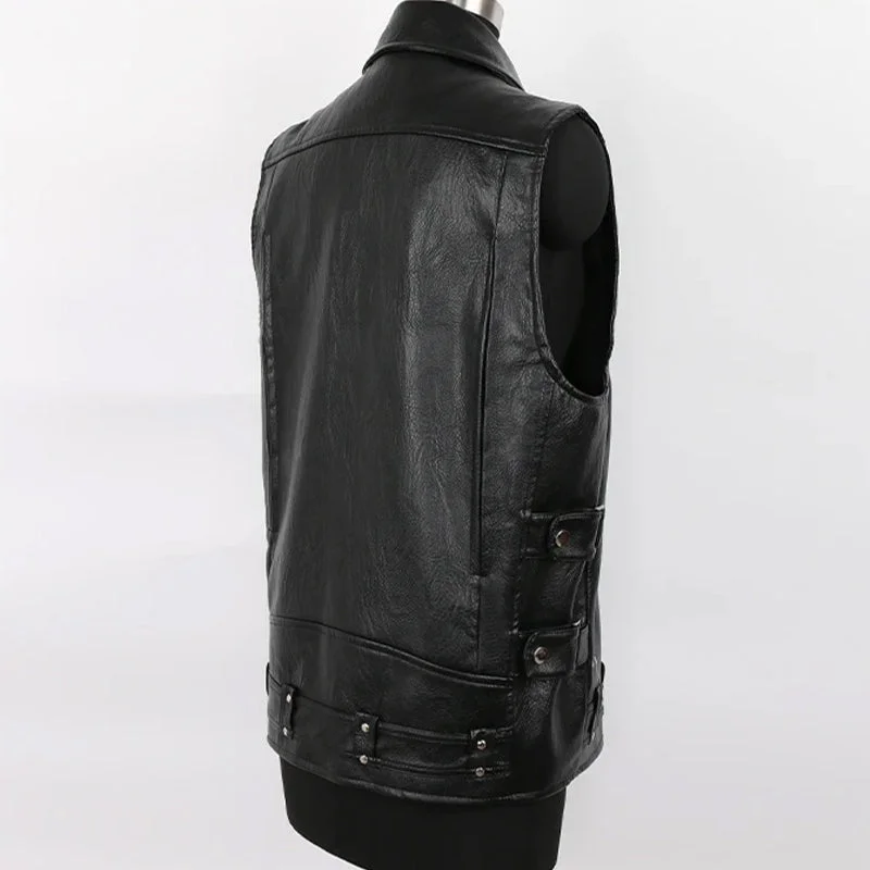 mens-faux-leather-vest