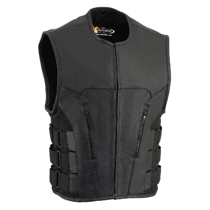 xelement-b95080-mens-black-advanced-triple-strap-design-leather-motorcycle-vest