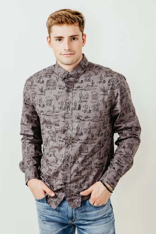 Ariat Matteo Modern Shirt for Men in Grey | 10048632-EIFFELTOWER