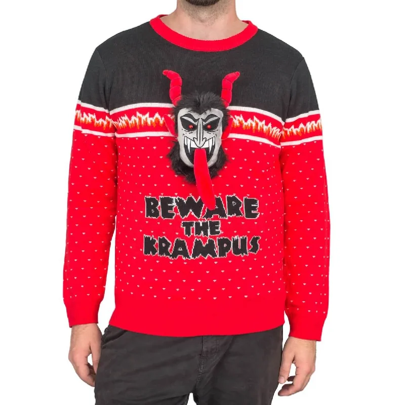 Beware the Krampus 3D Ugly Christmas Sweater