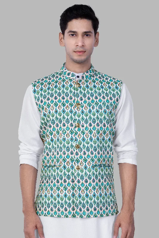 bright-white-and-ocean-blue-leaf-designer-thread-embroidered-nehru-jacket