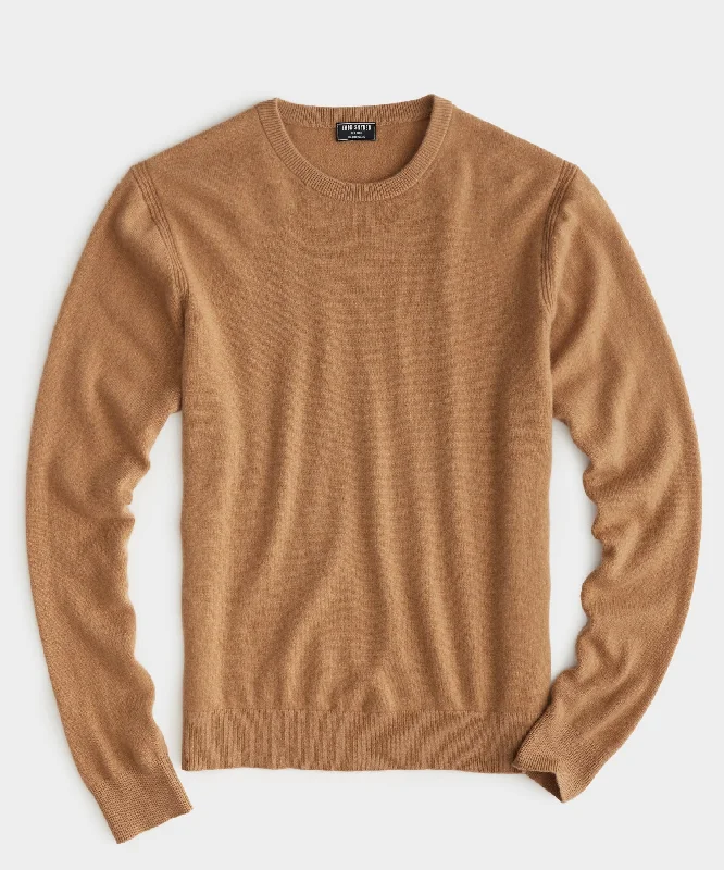 Cashmere Crewneck in Camel