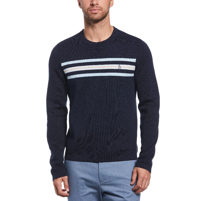 Engineered Chest Stripe Sweater