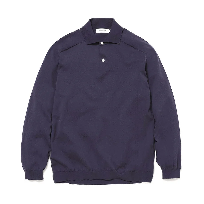 DWELLER L/S POLO SWEATER C/P YARN