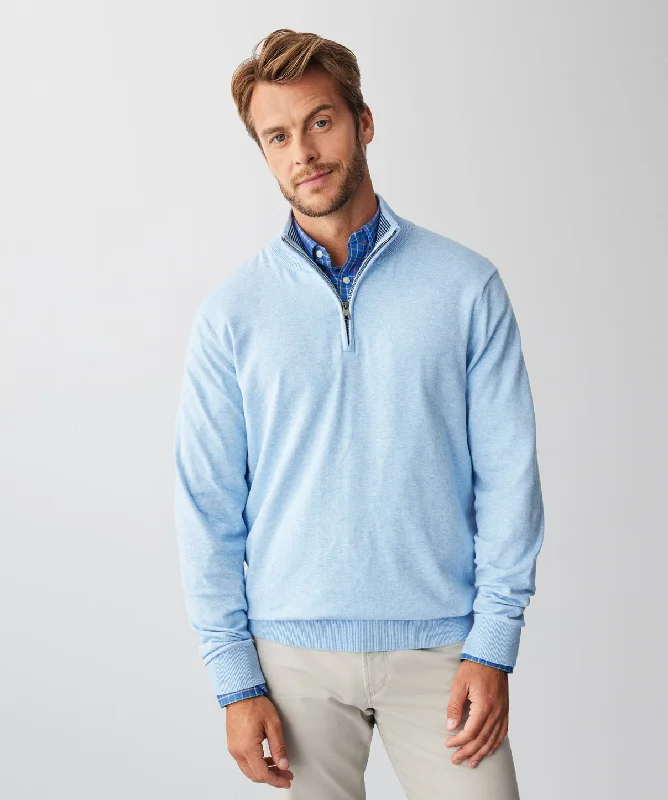 High Flex Half Zip Knit - Sky Blue