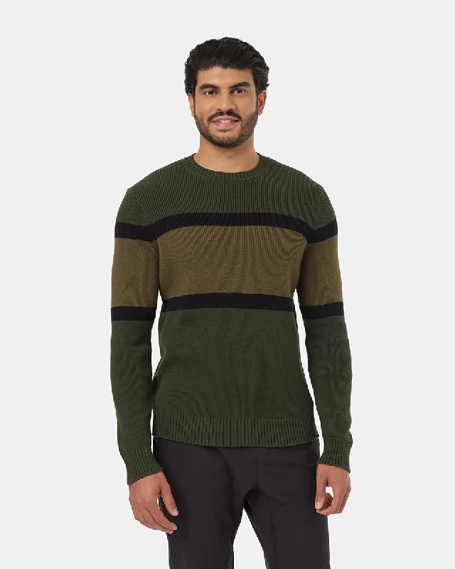 Highline Ribbed Blocked Crew