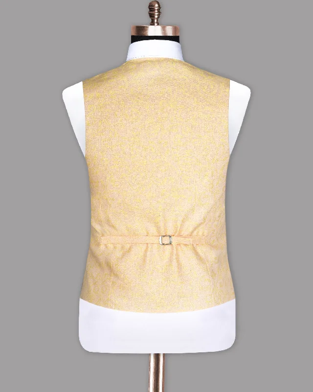 light-peach-with-mustard-climber-jacquard-luxurious-linen-designer-waistcoat-g