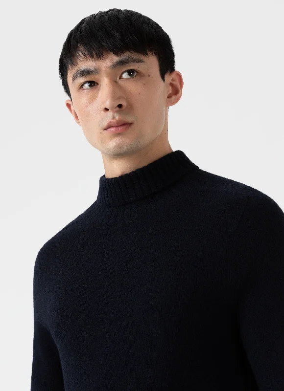 mens-roll-neck-sweater-in-dark-navy-mouline