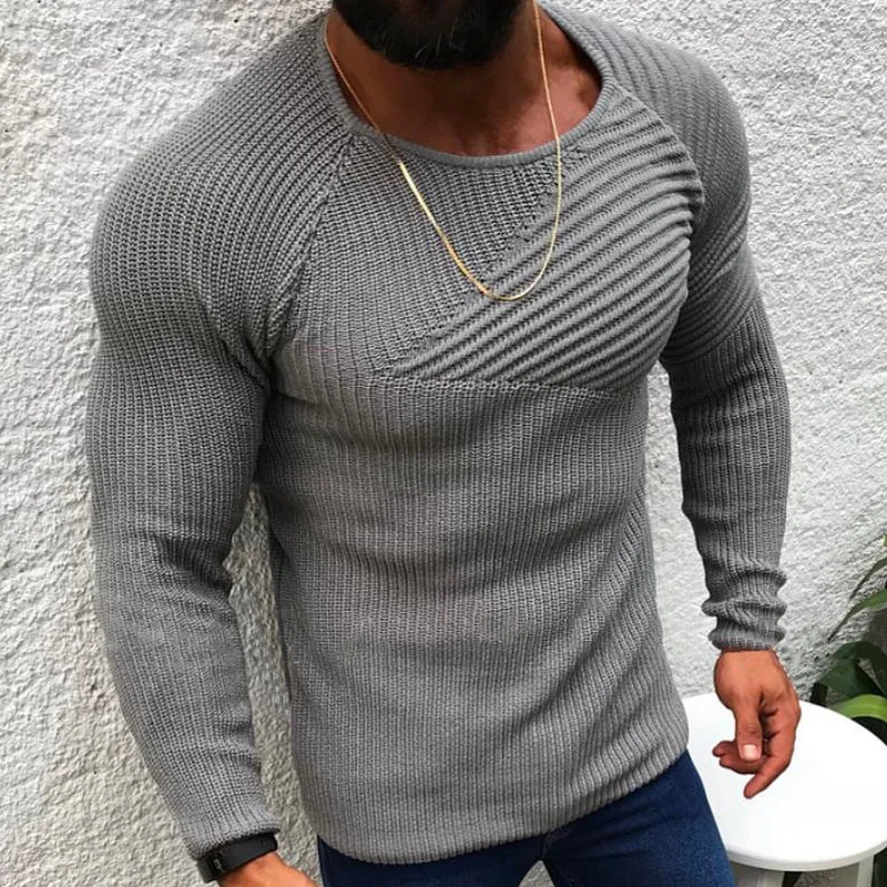 mens-round-neck-slim-long-sleeve-pullover-knit-sweater-87470200z