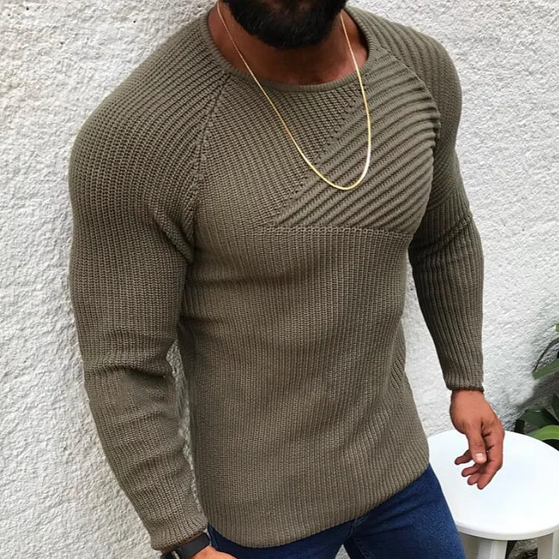 mens-round-neck-slim-long-sleeve-pullover-knit-sweater-87470200z