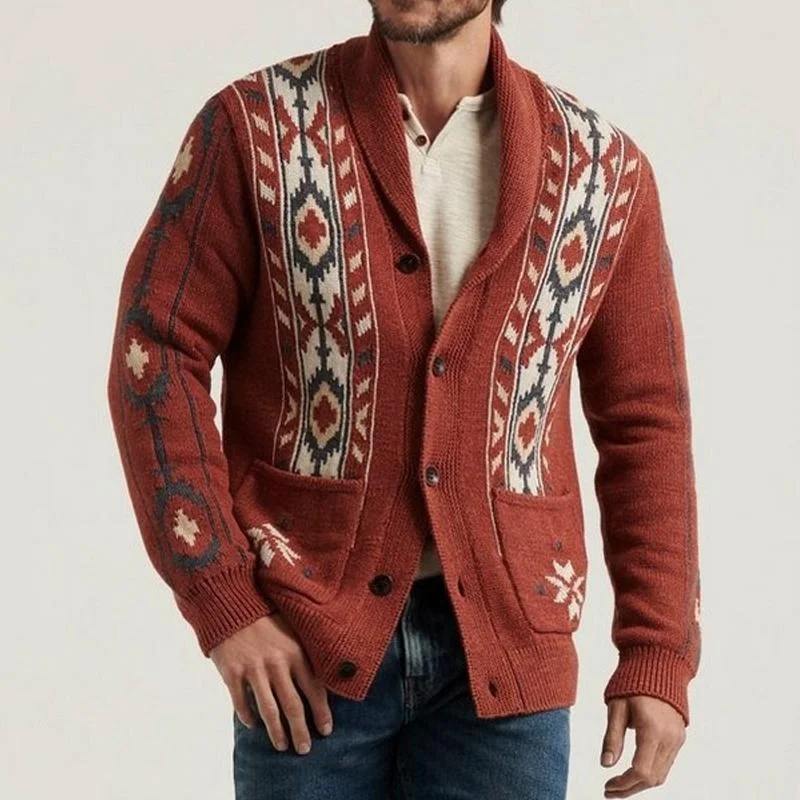 mens-vintage-lapel-jacquard-long-sleeve-cardigan-57215280y