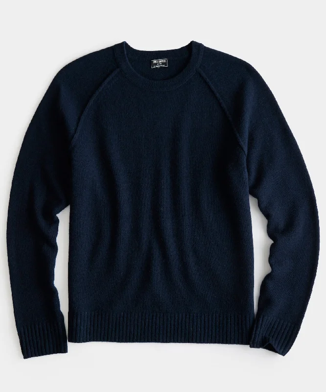 Nomad Cashmere Crewneck in Navy