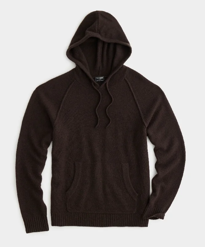 Nomad Cashmere Hoodie in Espresso Bean