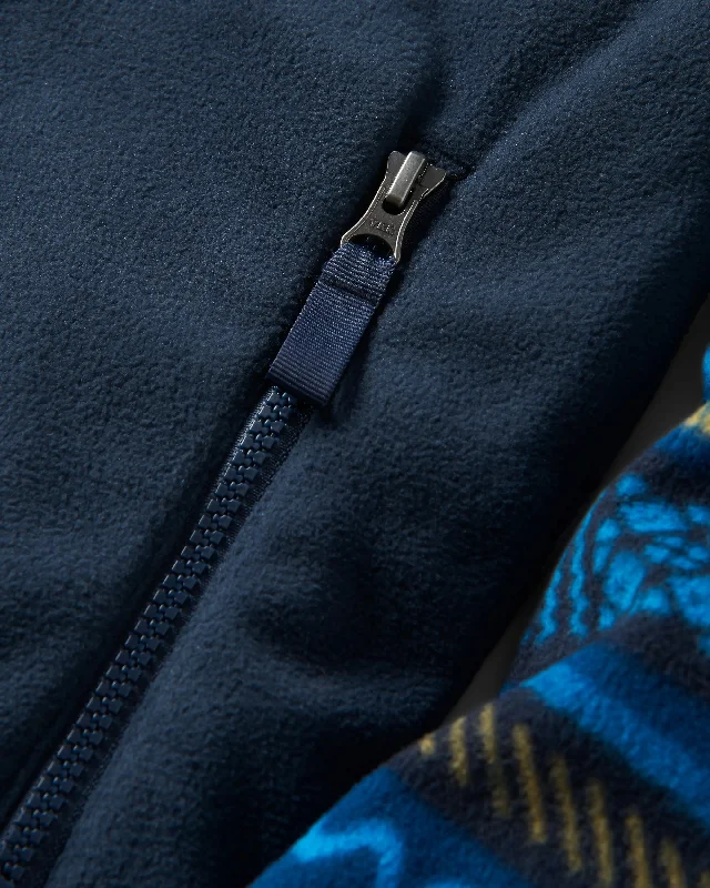 set-off-recycled-polar-1-4-zip-fleece-patchwork-stripe-tidal-blue-deep-navy