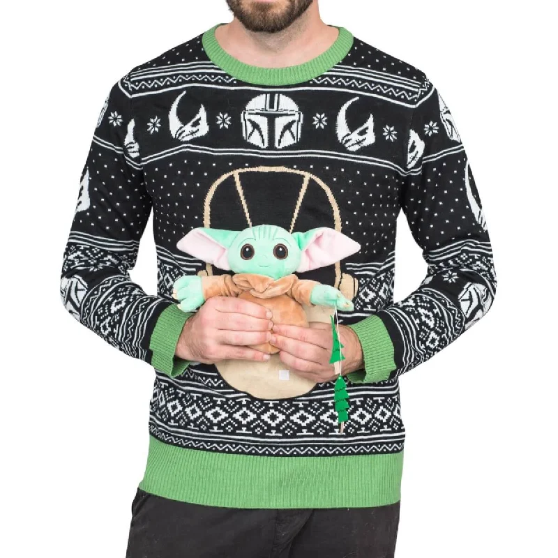 Star Wars Baby Yoda The Child Forces Trees Ugly Christmas Sweater