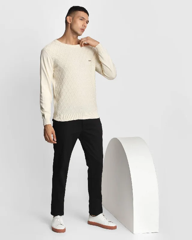 textured-crew-neck-sweater-in-off-white-sant