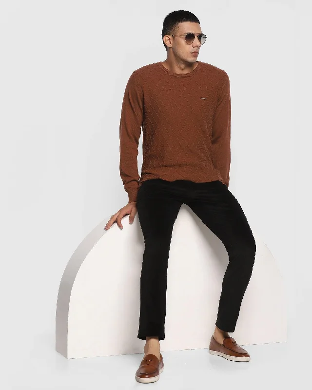 textured-crew-neck-sweater-in-tan-sant