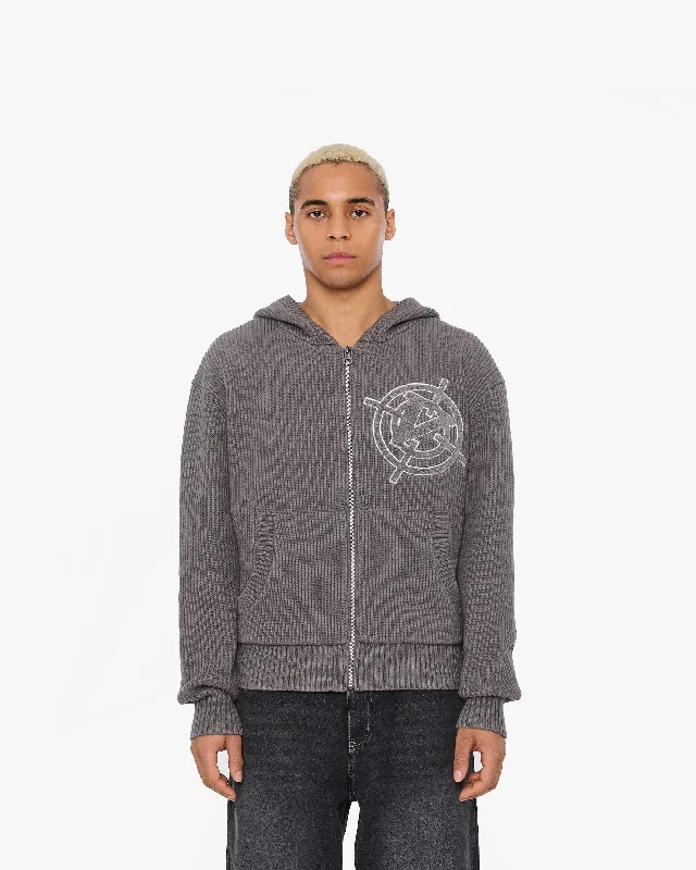 v-logo-knit-zip-hoodie-ash-grey