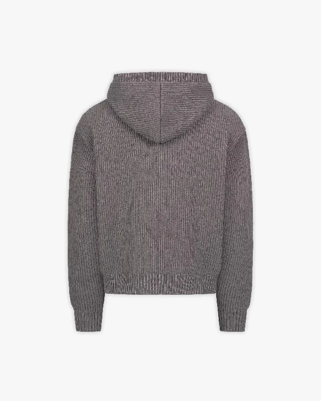 v-logo-knit-zip-hoodie-ash-grey