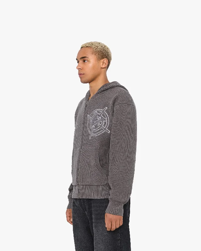 v-logo-knit-zip-hoodie-ash-grey