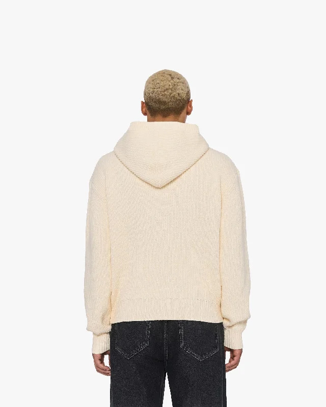 v-logo-knit-zip-hoodie-beige