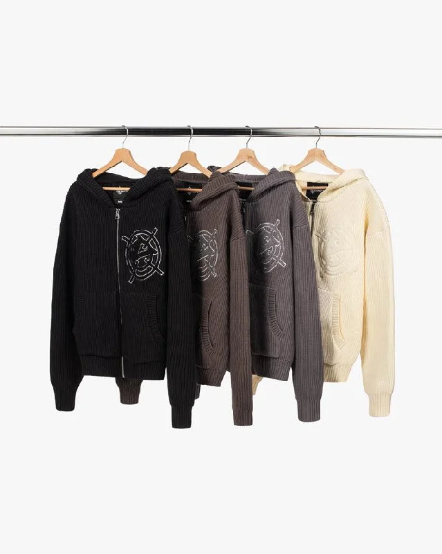 v-logo-knit-zip-hoodie-mudd-brown