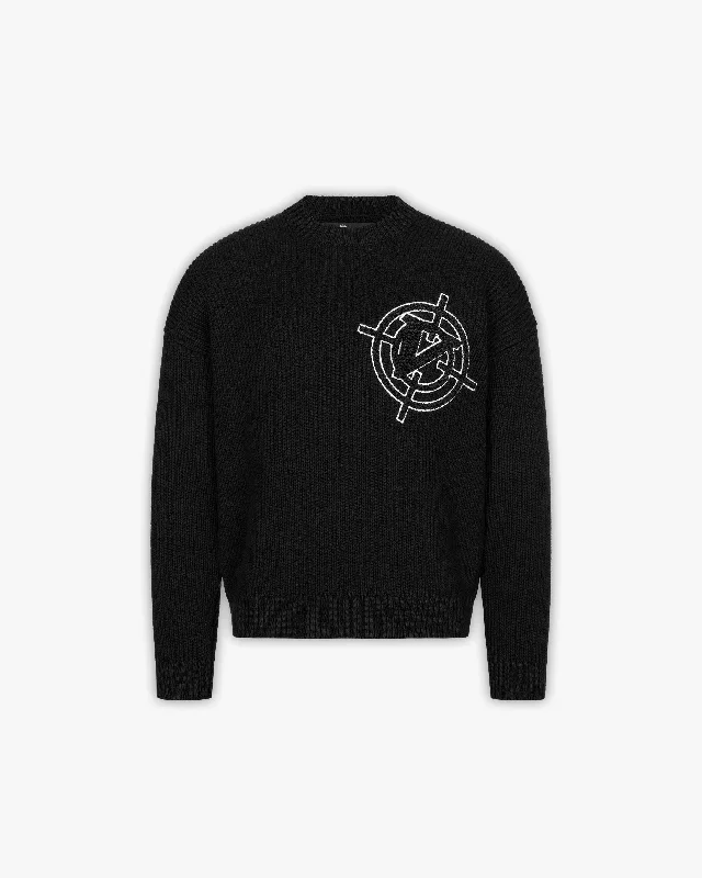 V-LOGO KNITWEAR BLACK