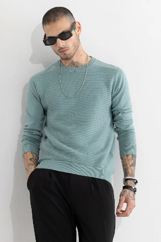 Wabble Line Blue Sweater