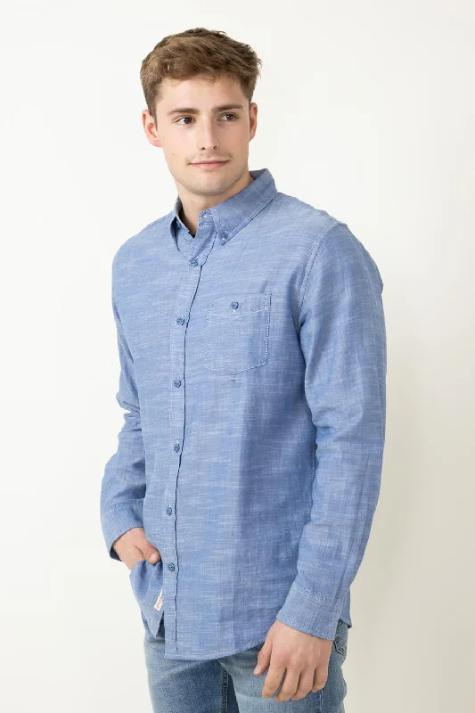 Weatherproof Vintage Country Twill Shirt for Men in Blue | S2485503GK-FRENCHNVY