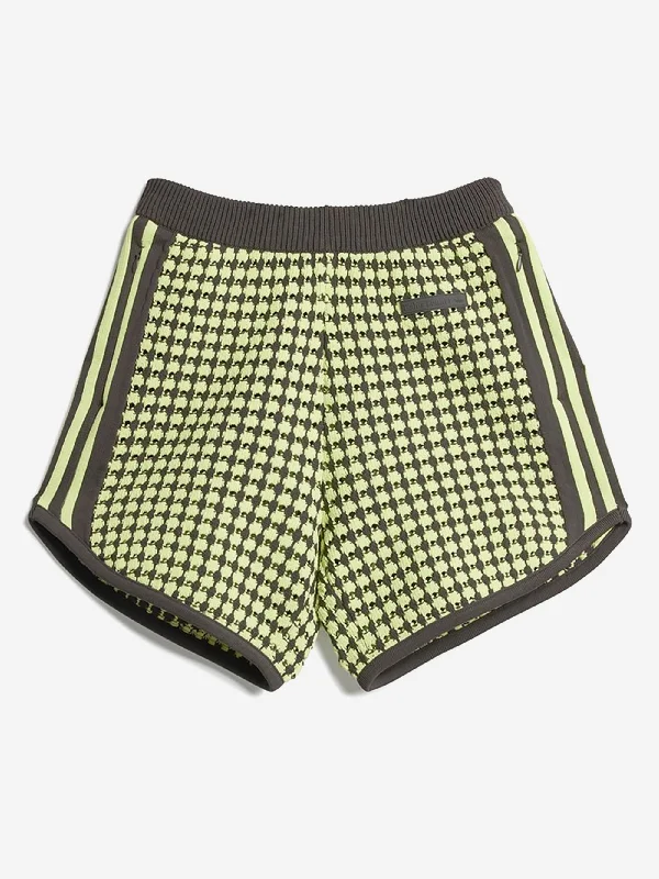 Adidas x Wales Bonner Crochet Shorts - Semi Frozen Yellow/Night Brown