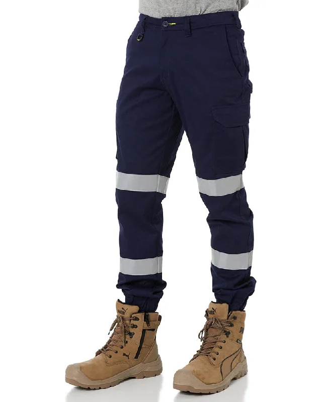 bisley-taped-biomotion-stretch-cotton-drill-cargo-cuffed-pants-navy