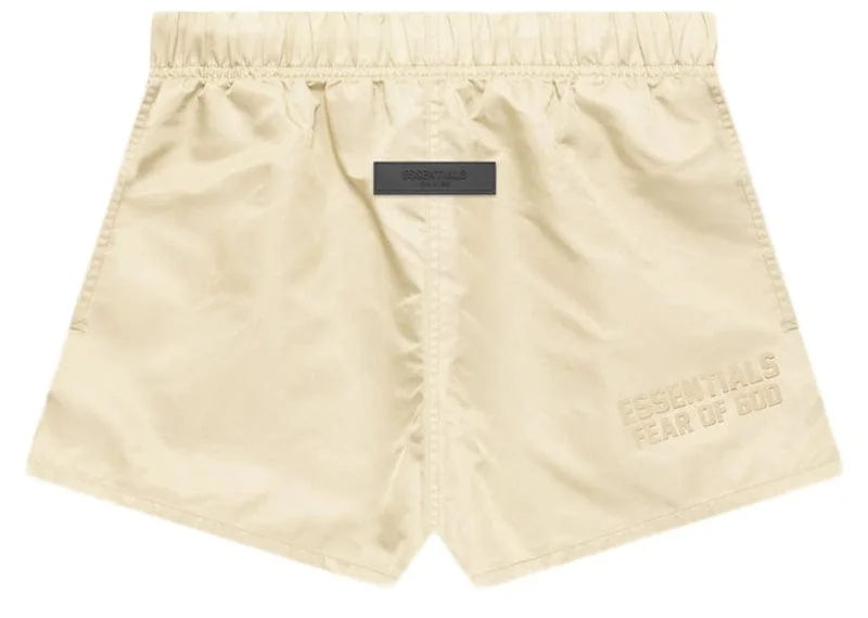 Fear of God Essentials Nylon Running Shorts Egg Shell