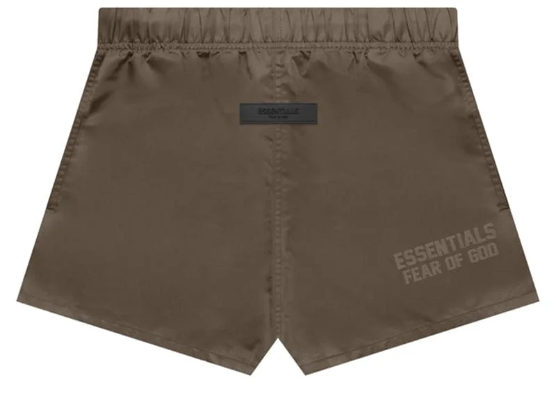 Fear of God Essentials Nylon Running Shorts Wood