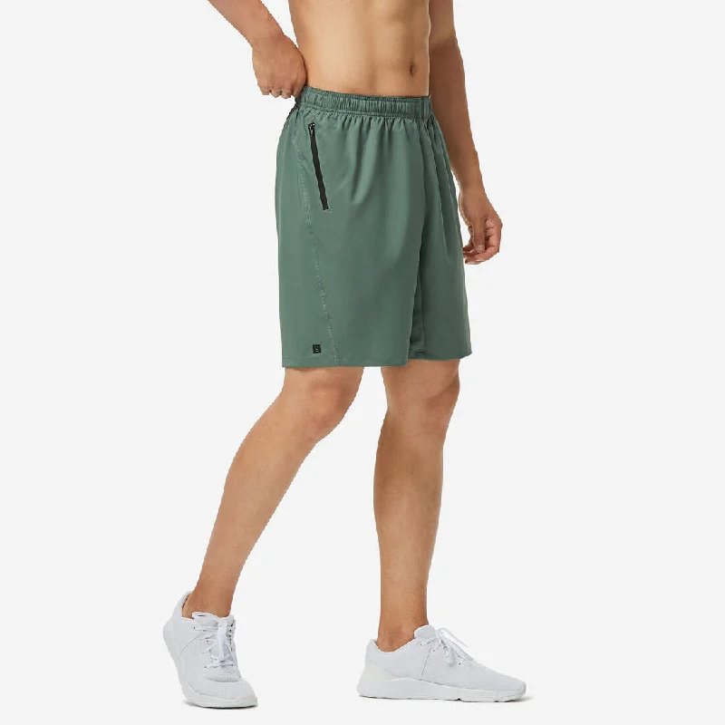 Men's Zip Pocket Breathable Essential Fitness Shorts - Plain