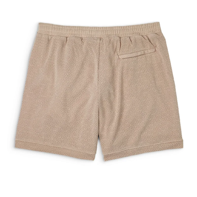 french-logo-mesh-short-tan