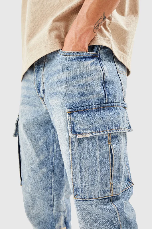 general-denim-cargo-flare-pant-blue