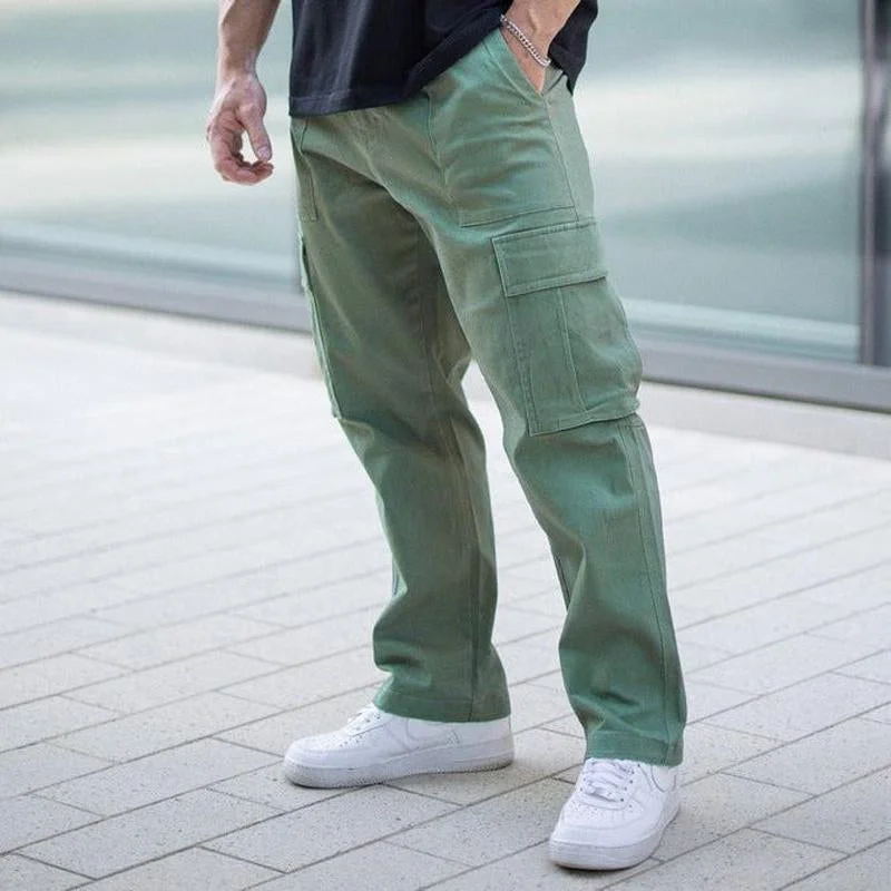 mens-casual-solid-color-multi-pocket-cargo-pants-39111426y