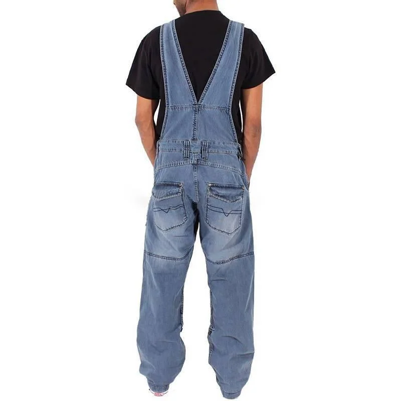 mens-loose-denim-multi-pocket-cargo-overalls-50540101y