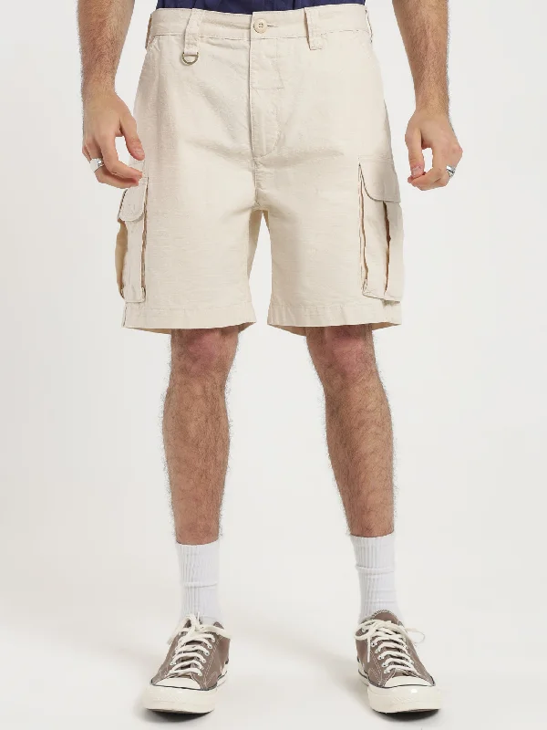 Slacker Cargo Shorts in Unbleached