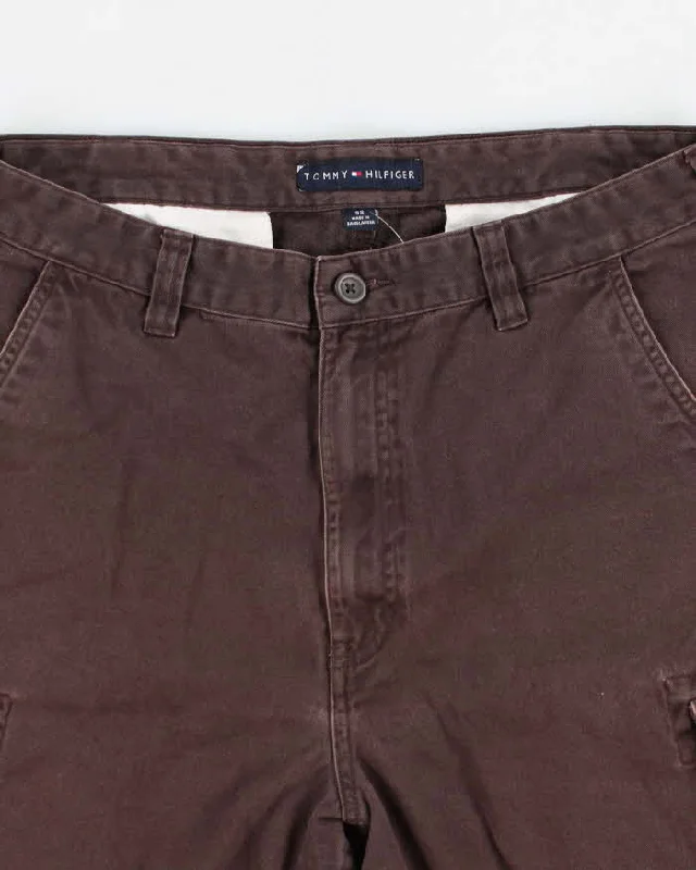 tommy-hilfiger-brown-cargo-shorts-w33