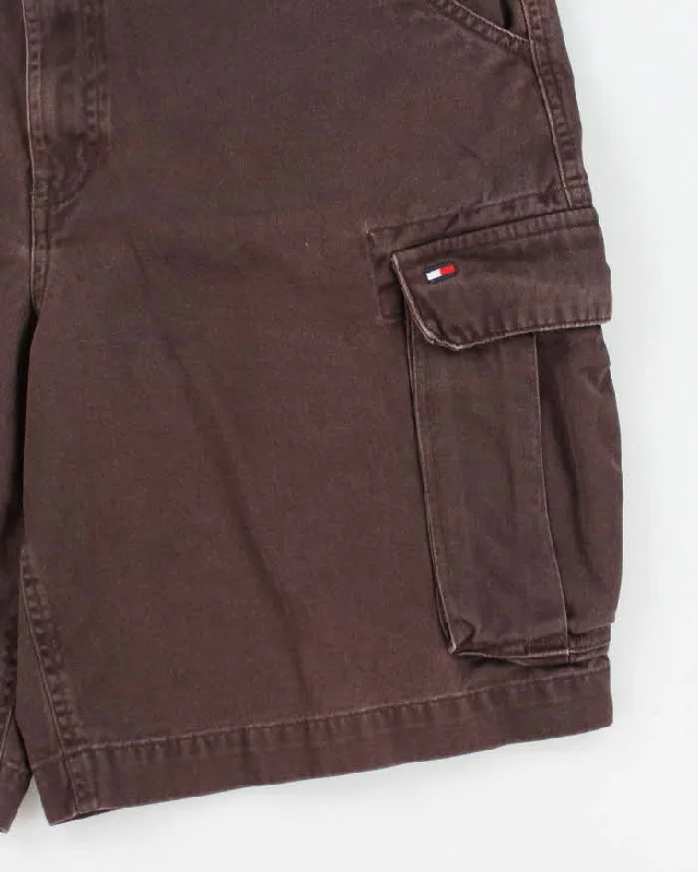 tommy-hilfiger-brown-cargo-shorts-w33