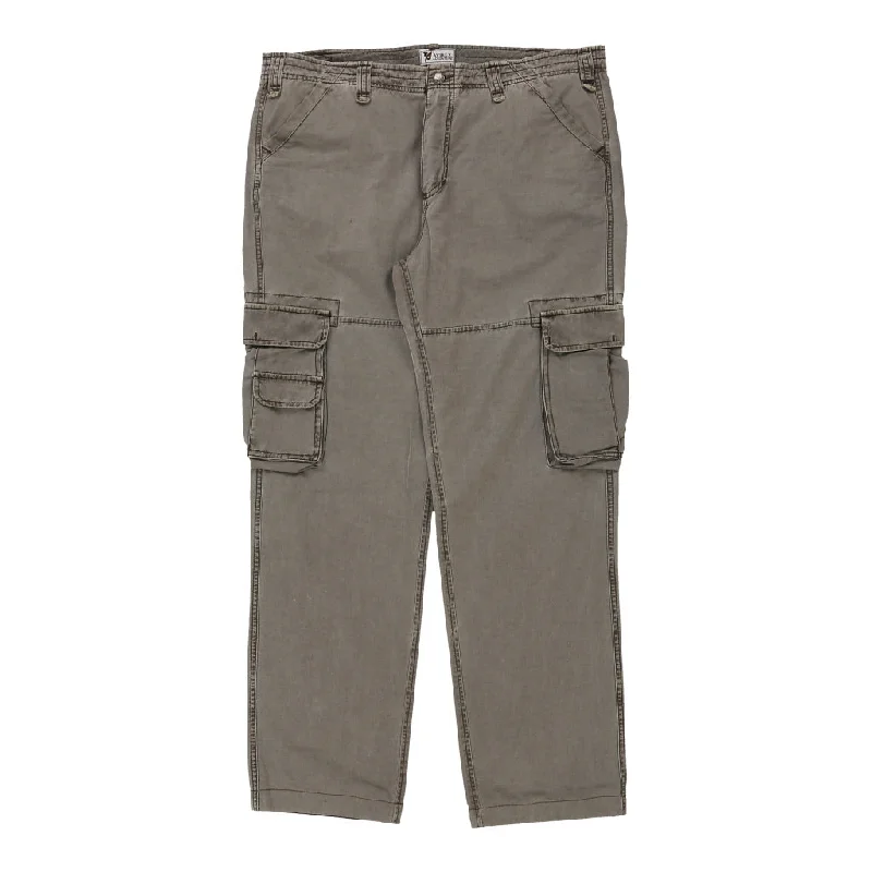 Avirex Cargo Trousers - 38W 32L Grey Cotton