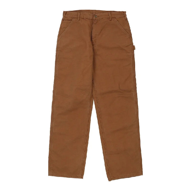 Carhartt Carpenter Jeans - 34W 35L Brown Cotton