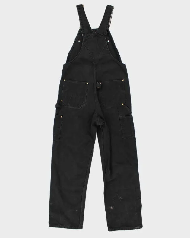 vintage-mens-black-carharrt-utiliaty-dungaress-34-x-32