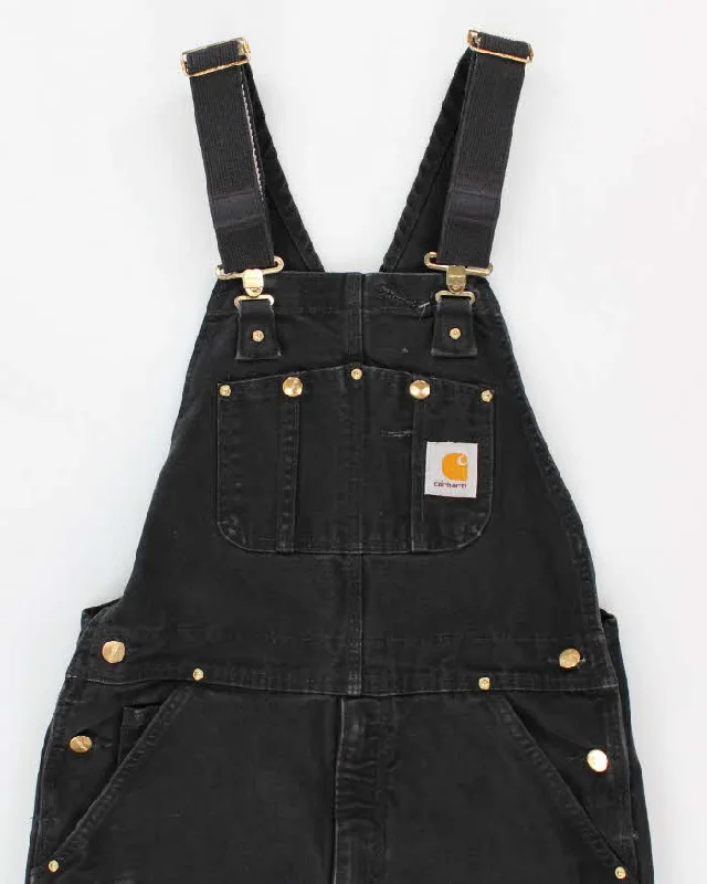 vintage-mens-black-carharrt-utiliaty-dungaress-34-x-32